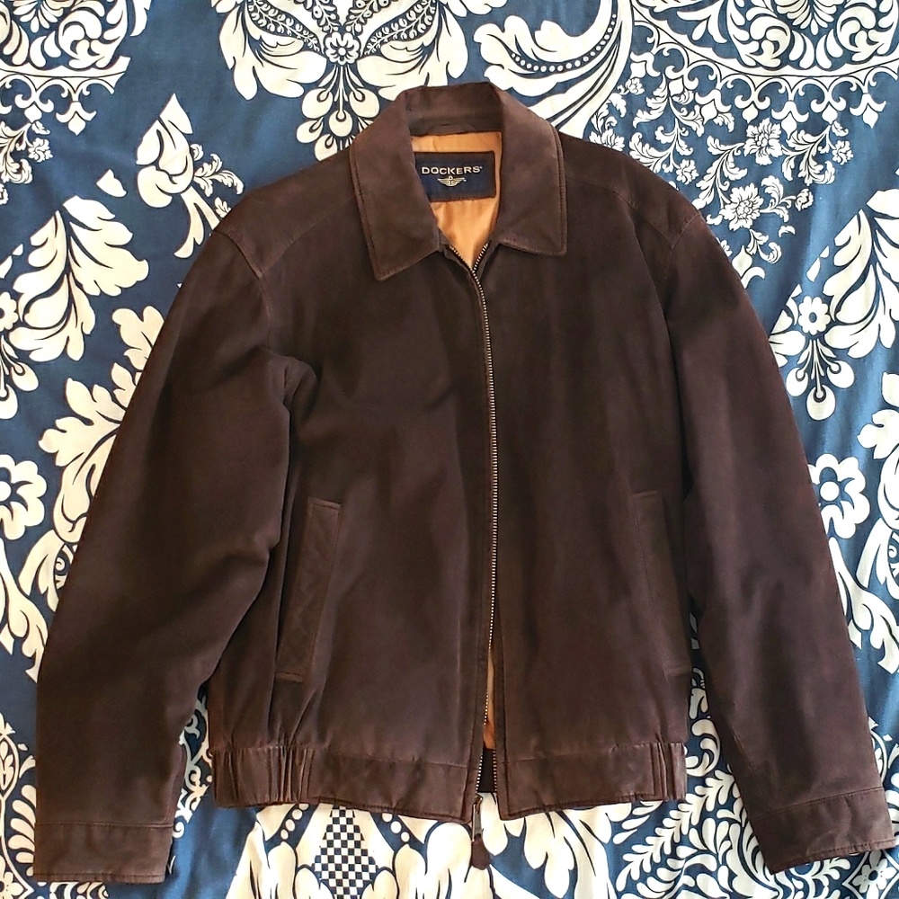Dockers Brown Suede Coat